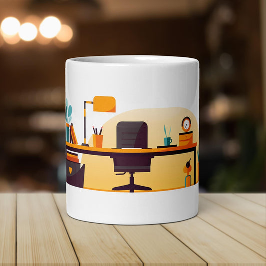 The Office Desk | Funny Work Mug | Funny Coffee Mug | Gift For Coworker | Workplace Gift - Raiden Gate Design