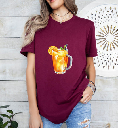 Time Machine Cocktail Groom or Bride Cocktail Bar Shirt - Minimalist Aesthetic T-Shirt for Bachelor or Hen Party - Fun and Chic Design - Raiden Gate Design