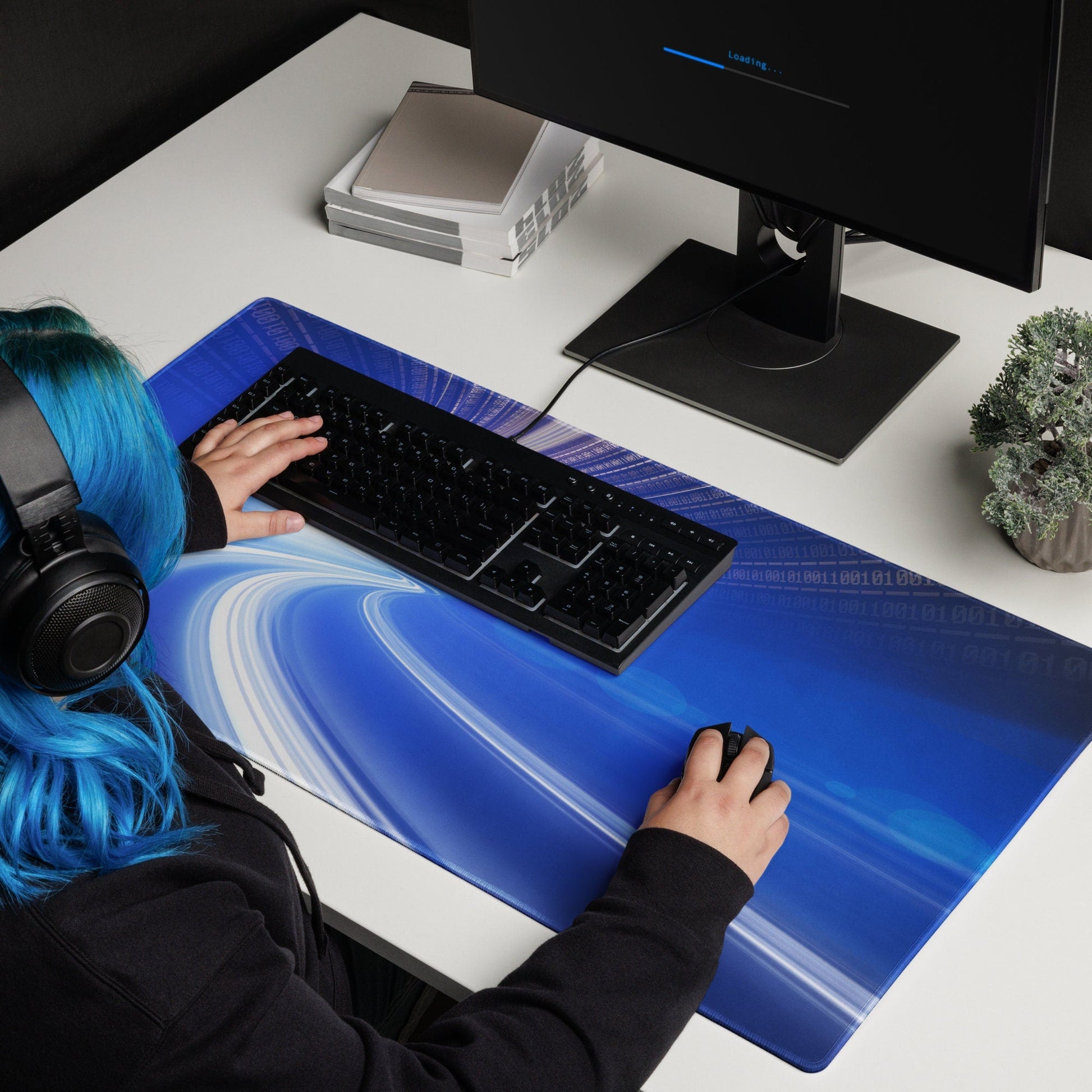 Time Travel Gaming Mousepad | Desk Mat | Gamer Gift | Desk Accessories | Large Mouse Pad - Raiden Gate Design