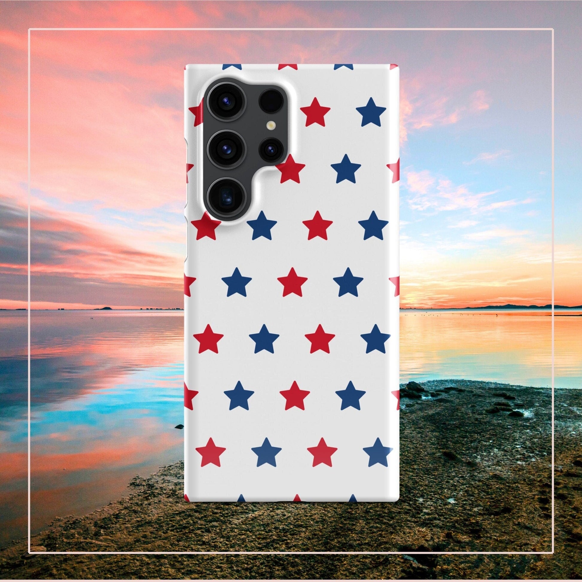 USA Flag Stars Samsung Galaxy S24 Ultra Case - Patriotic Design - Raiden Gate Design