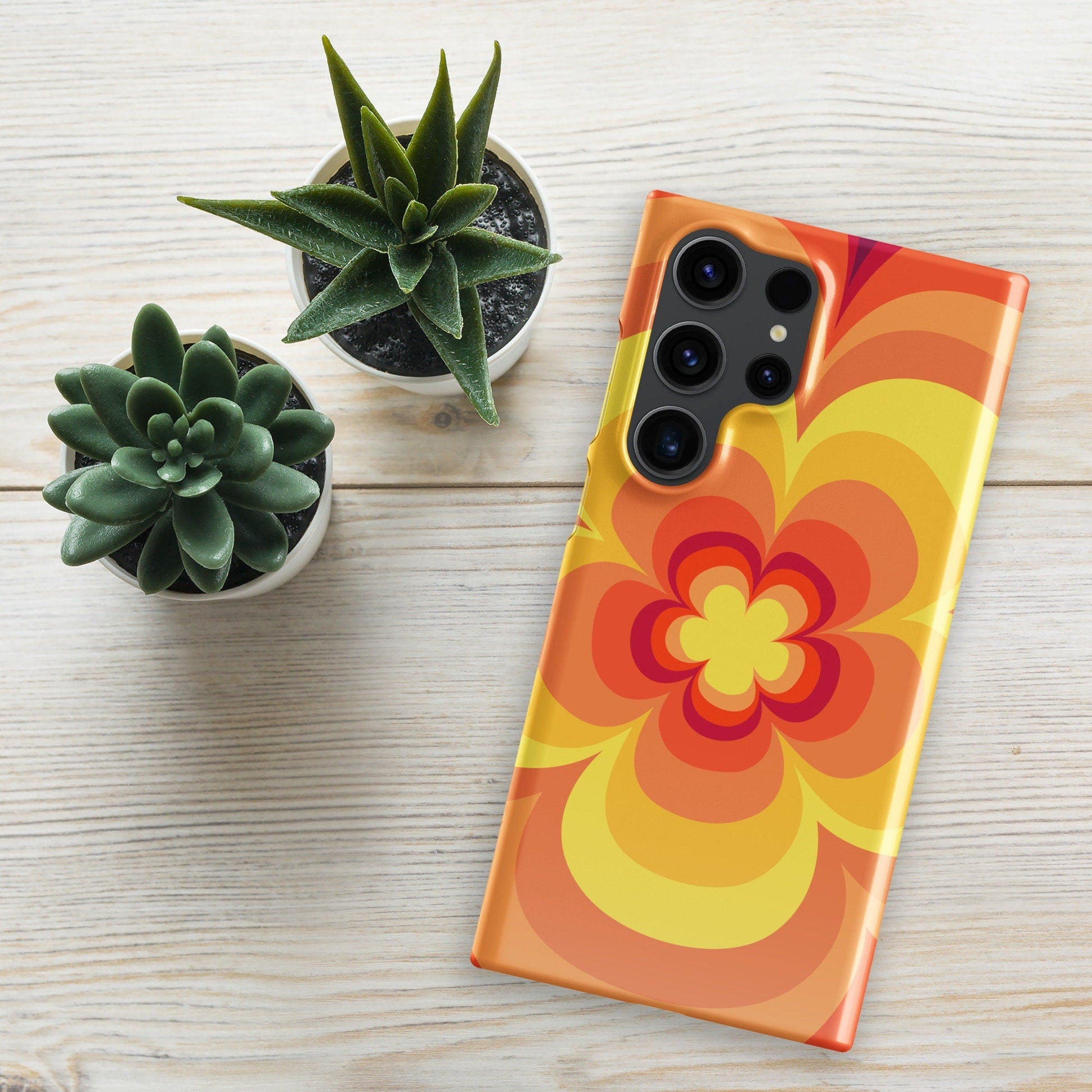 Vibrant Yellow Flowers Samsung Galaxy S24 Ultra Case - Floral Phone Cover - Raiden Gate Design