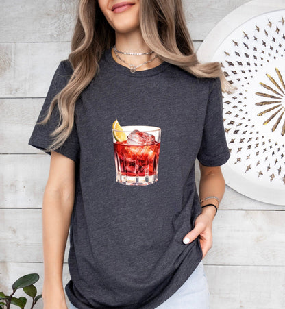 Vieux Carre Cocktail Groom or Bride Cocktail Bar Shirt - Minimalist Aesthetic T-Shirt for Bachelor or Hen Party - Fun and Chic Design - Raiden Gate Design