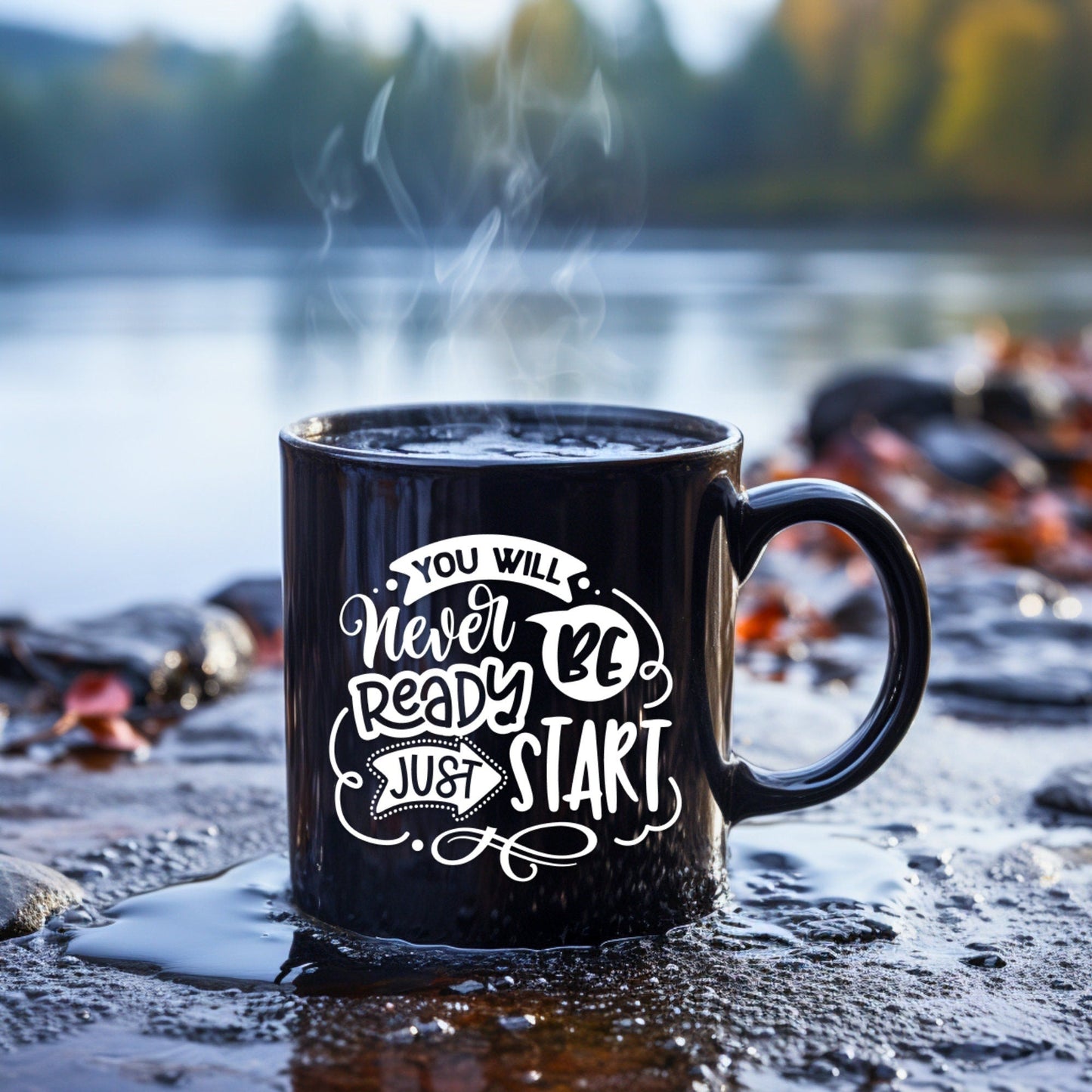 You Will Never Ready - Bible Verse Faith Coffee Mug - Christian Religious Gift for Him - Dad Mug with Affirmations - Supportive Baptism Gift - Raiden Gate Design